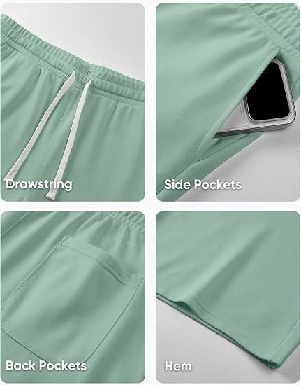 Mint Green Drawstring Shorts image 5